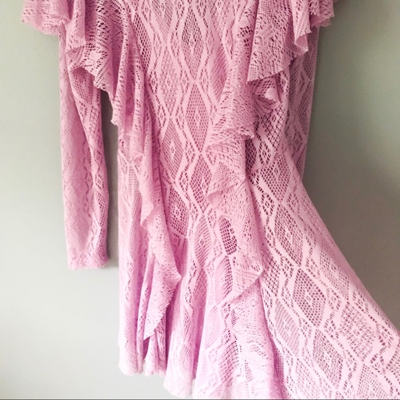 NWT Free People Wisteria Mock Neck Lace Dress - Picture 3 of 7